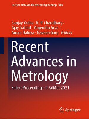 cover image of Recent Advances in Metrology